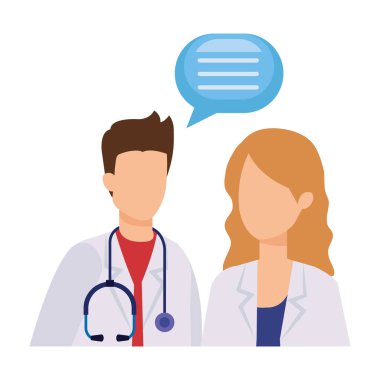 profesyoneller Doktorlar birkaç konuşan