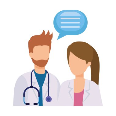 profesyoneller Doktorlar birkaç konuşan