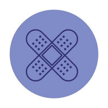 tedavi bandaj izole simgesi