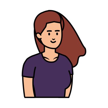 güzel ve genç kadın karakter