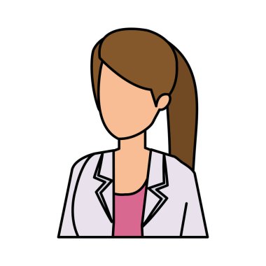 profesyonel kadın doktor karakter