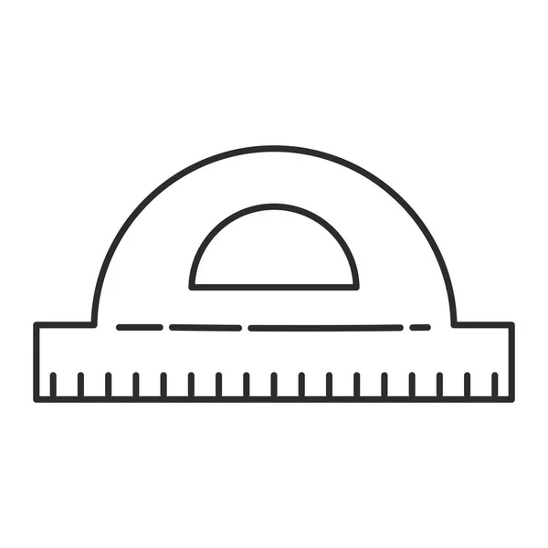 量角器规则学校供应 — 图库矢量图片