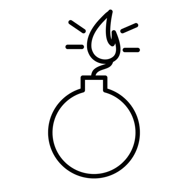 Boom explosif icône isolée — Image vectorielle