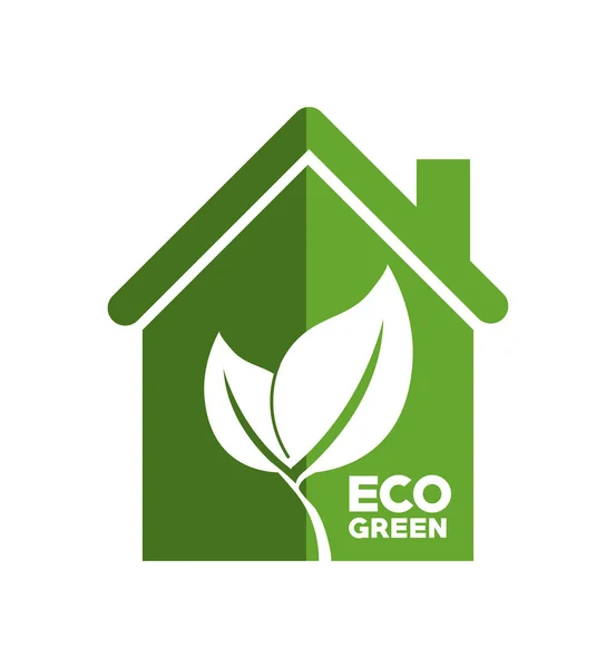 Eco green environmental poster — Stock Vector
