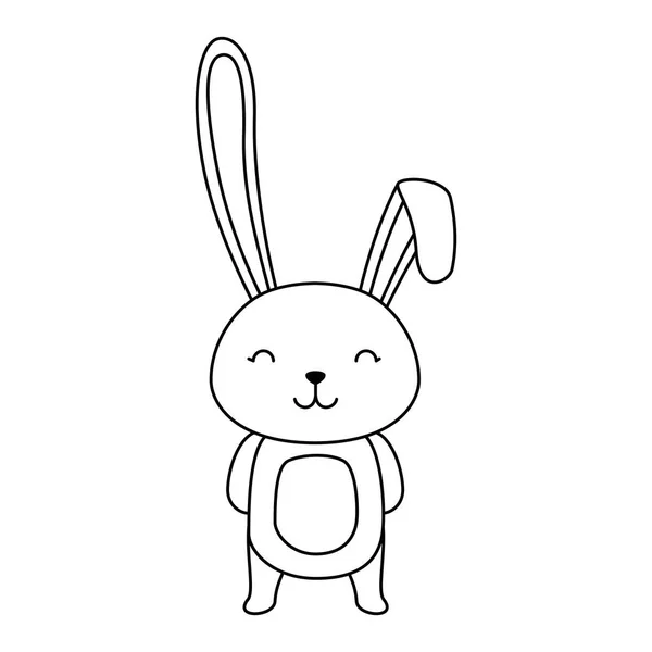 Cute królik Wielkanoc uroczystości — Wektor stockowy