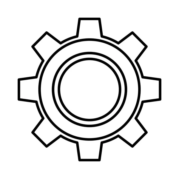 Getriebeeinstellungen isoliertes Symbol — Stockvektor