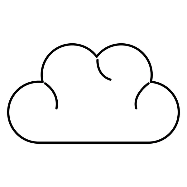 Cielo nube aislado icono — Vector de stock