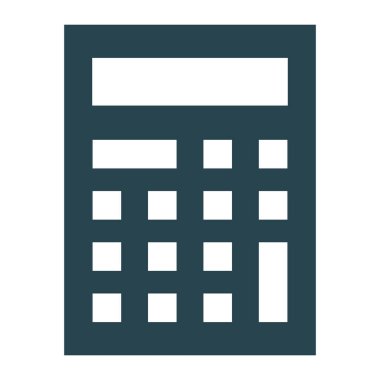 hesap makinesi aygıtı izole simgesi