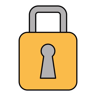 güvenli güvenli asma kilit simgesi