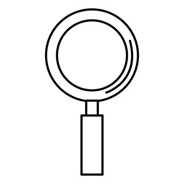 Magnifying glass isolated icon — Stock Vector