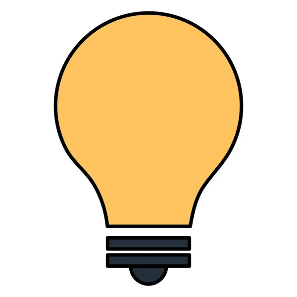 Lamp licht geïsoleerd pictogram — Stockvector