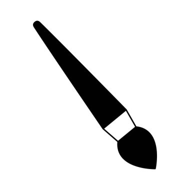 boya fırça izole simgesi