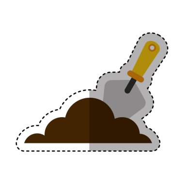 spatula aracı izole simgesi