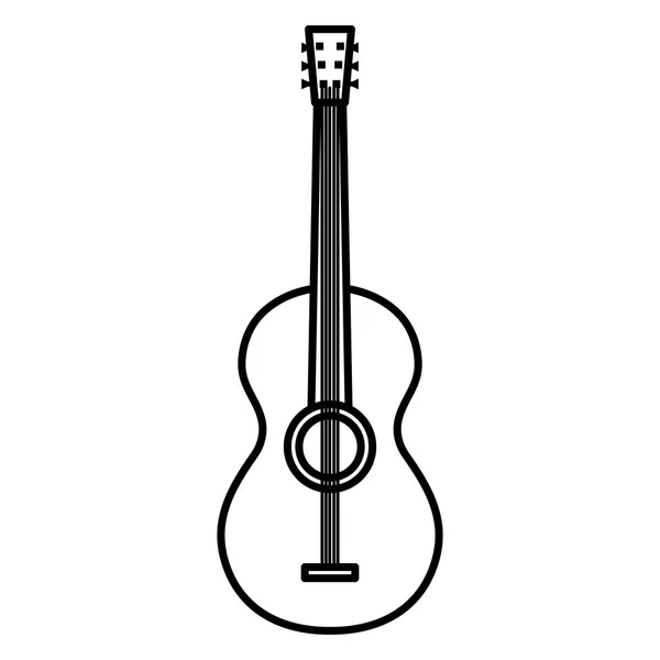 アコースティックギターのアイコン — ストックベクタ