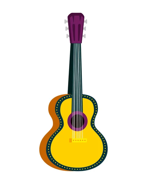 Icono del instrumento de guitarra acústica — Vector de stock