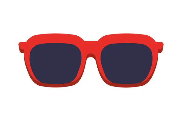 Gafas de sol verano aislado icono — Vector de stock