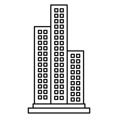 Bina cityscape izole simgesi