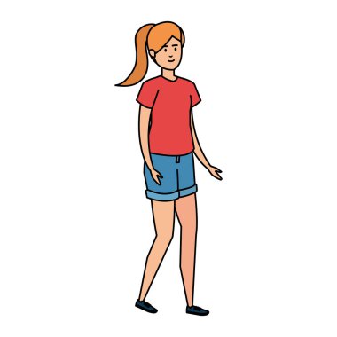 güzel ve genç kadın karakter