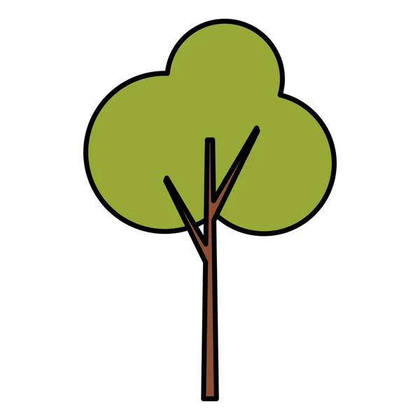 Arbre plante icône naturelle — Image vectorielle