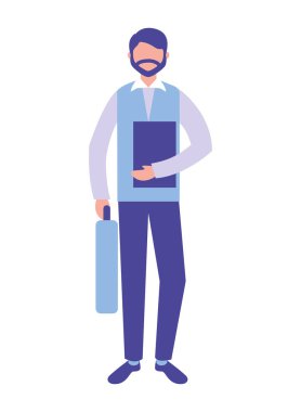 işadamı karakter ayakta şekil