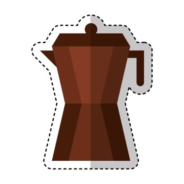 kahve çaydanlık içki izole simgesi