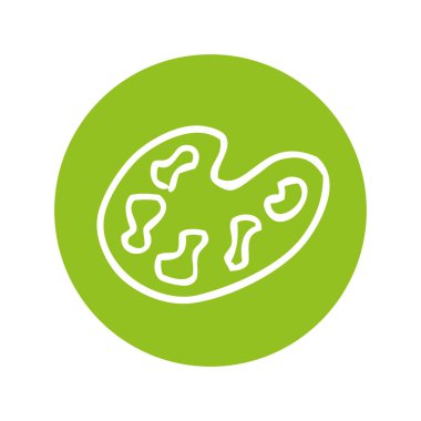 renkler palet izole simgesi