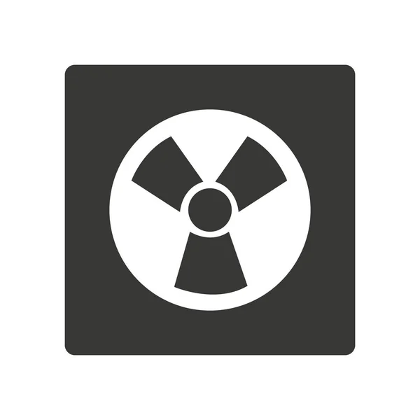 Symbole d'énergie nucléaire icône isolée — Image vectorielle