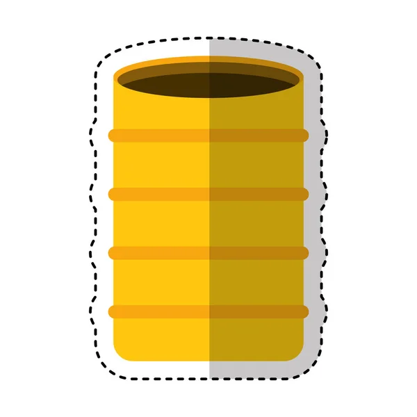 建設バレル分離アイコン — ストックベクタ
