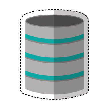 Disk sunucu izole simgesi