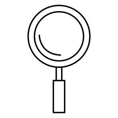 Büyüteç izole simgesini