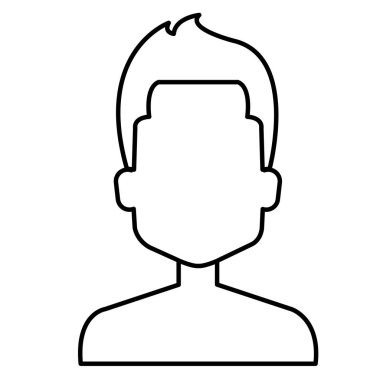 genç adam gömleksiz avatar karakter