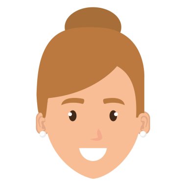 güzel bir kadın baş avatar karakter