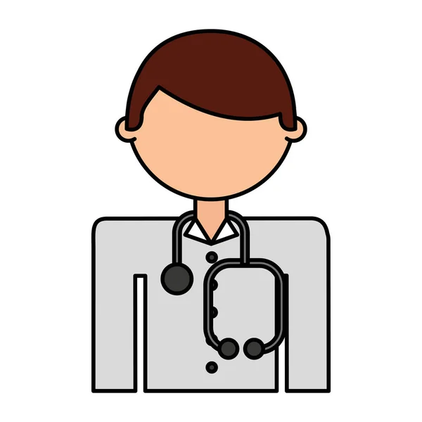 Icono de carácter avatar médico — Archivo Imágenes Vectoriales