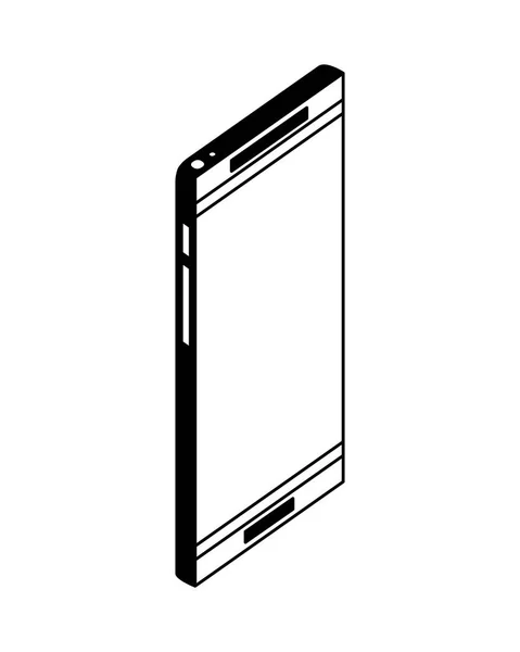 Isometrische apparaatpictogram smartphone — Stockvector