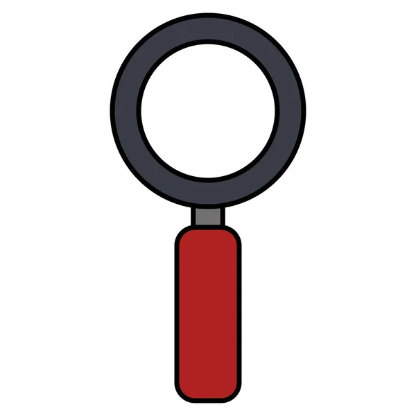 Magnifying glass isolated icon — Stock Vector