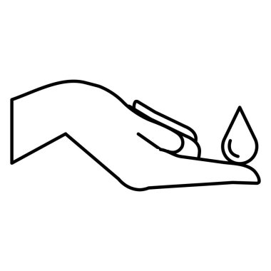 hand human receiving drop