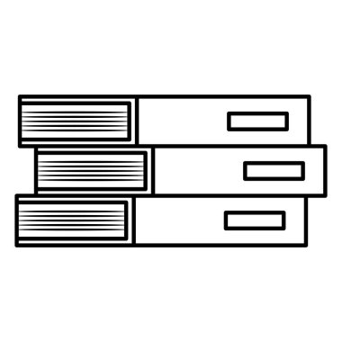 Kitaplar okul kazık simgesi