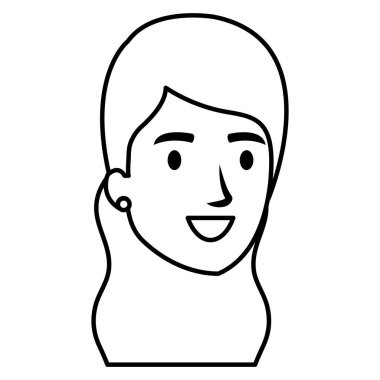 güzel bir kadın baş avatar karakter