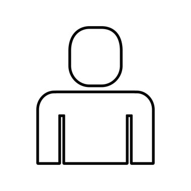 insan figürü siluet izole simgesi