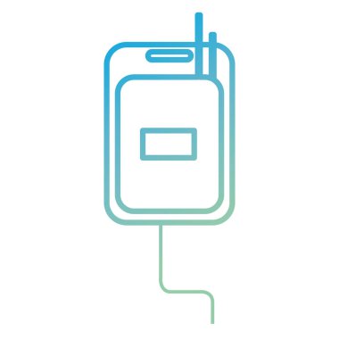 kan torbası izole simgesi bağış