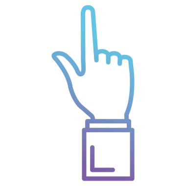 el insan dizin izole simgesi