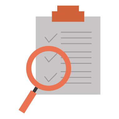 Büyüteç ile denetim listesi belgesi