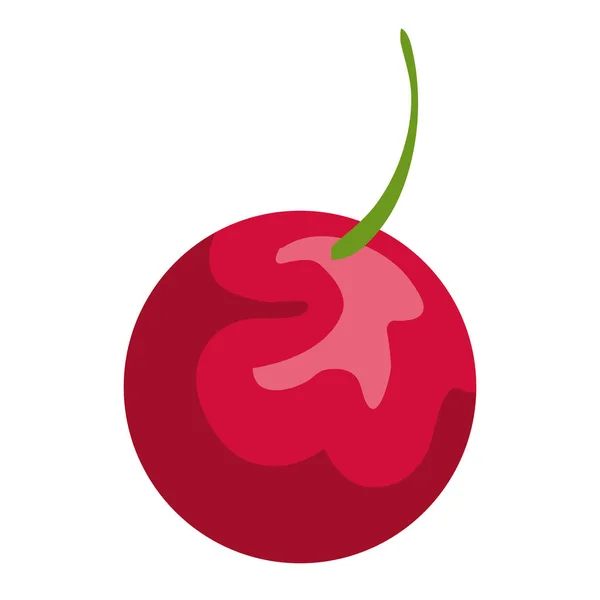 Cereza fruta fresca icono — Vector de stock