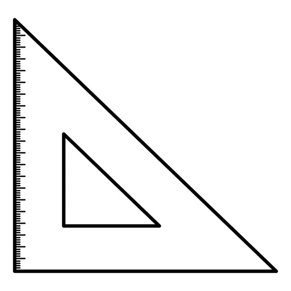 Escola de regra geométrica triangular — Vetor de Stock