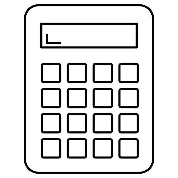 Calculator math apparaatpictogram — Stockvector