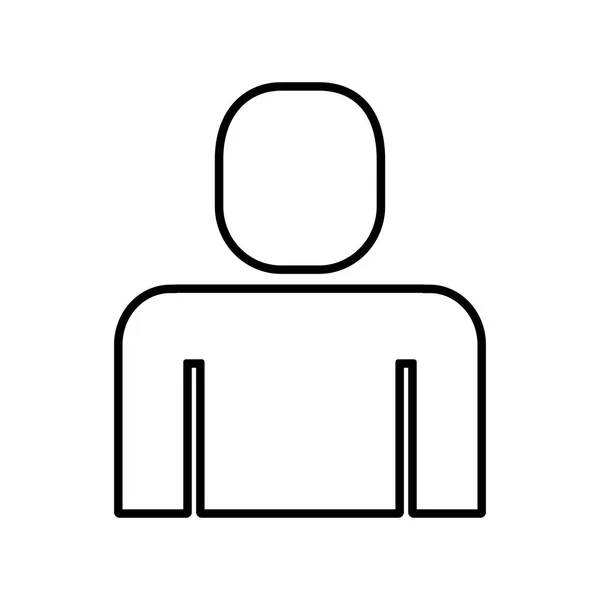 Figura humana silhueta ícone isolado —  Vetores de Stock