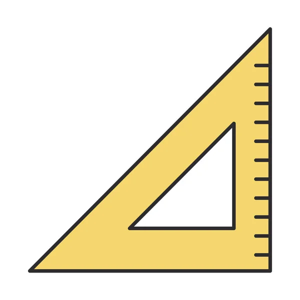 Regel het pictogram van de levering van de school — Stockvector