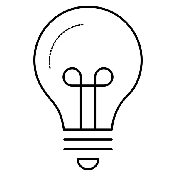 Lamp licht geïsoleerd pictogram — Stockvector