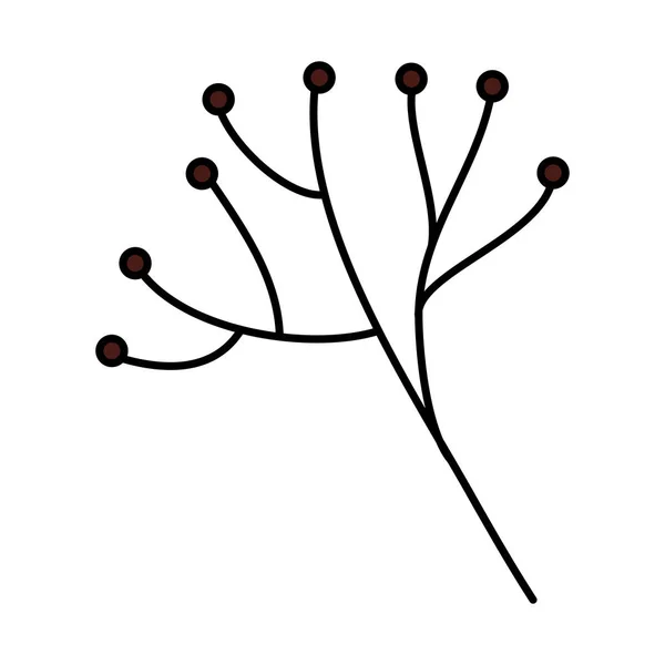 Гілка дерева з кульками декоративна — стоковий вектор