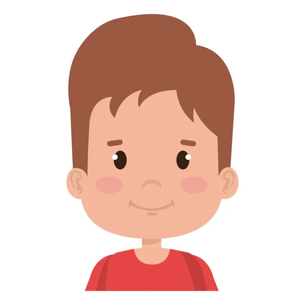 Happy little boy character — Stock Vector